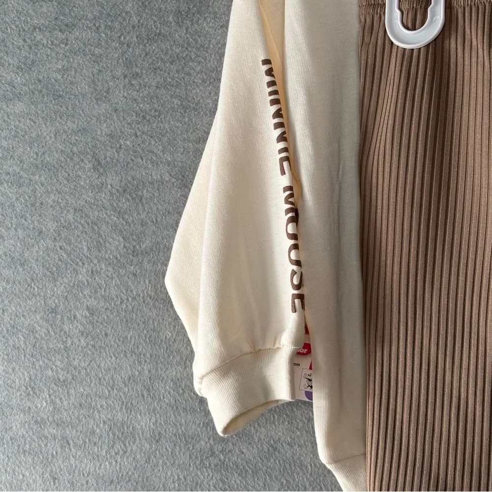 Disney Baby Minnie Mouse Toddler Sweater Ribbed Flared Girls Legging Set SZ 3T - Picture 7 of 9